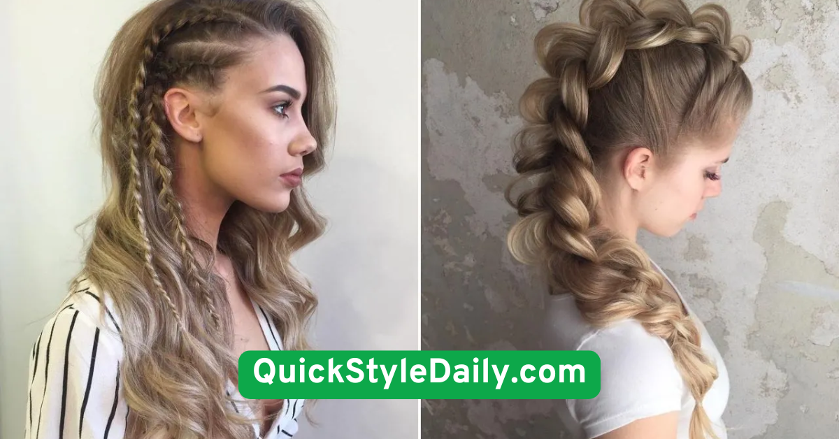 Loose Side Braid with Face-Framing Pieces