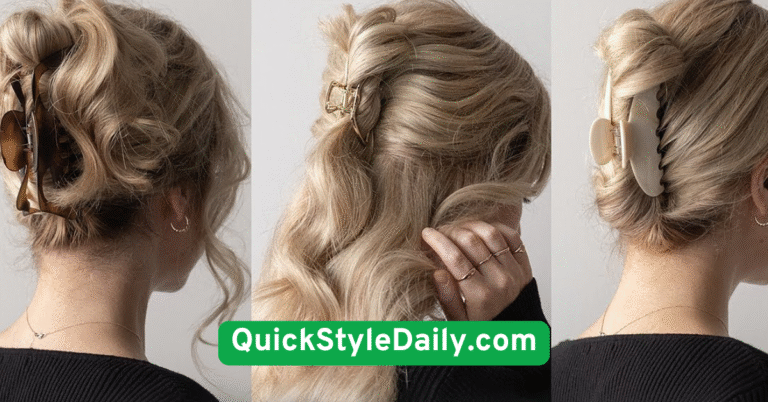 Low Messy Bun with Face-Framing Pieces