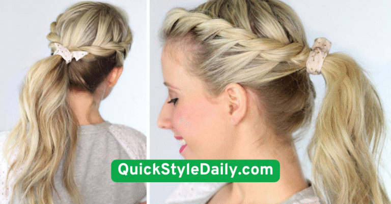 Sleek Low Ponytail with a Twist