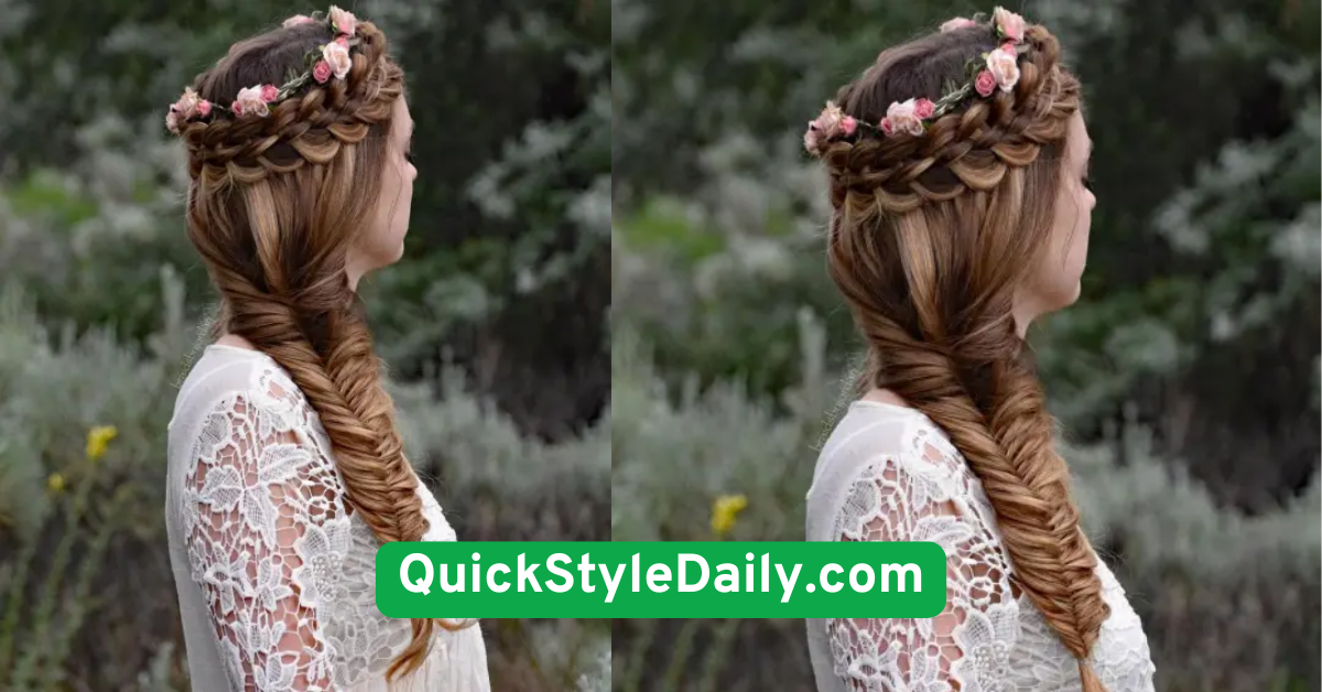 Elegant Braided Side Crown