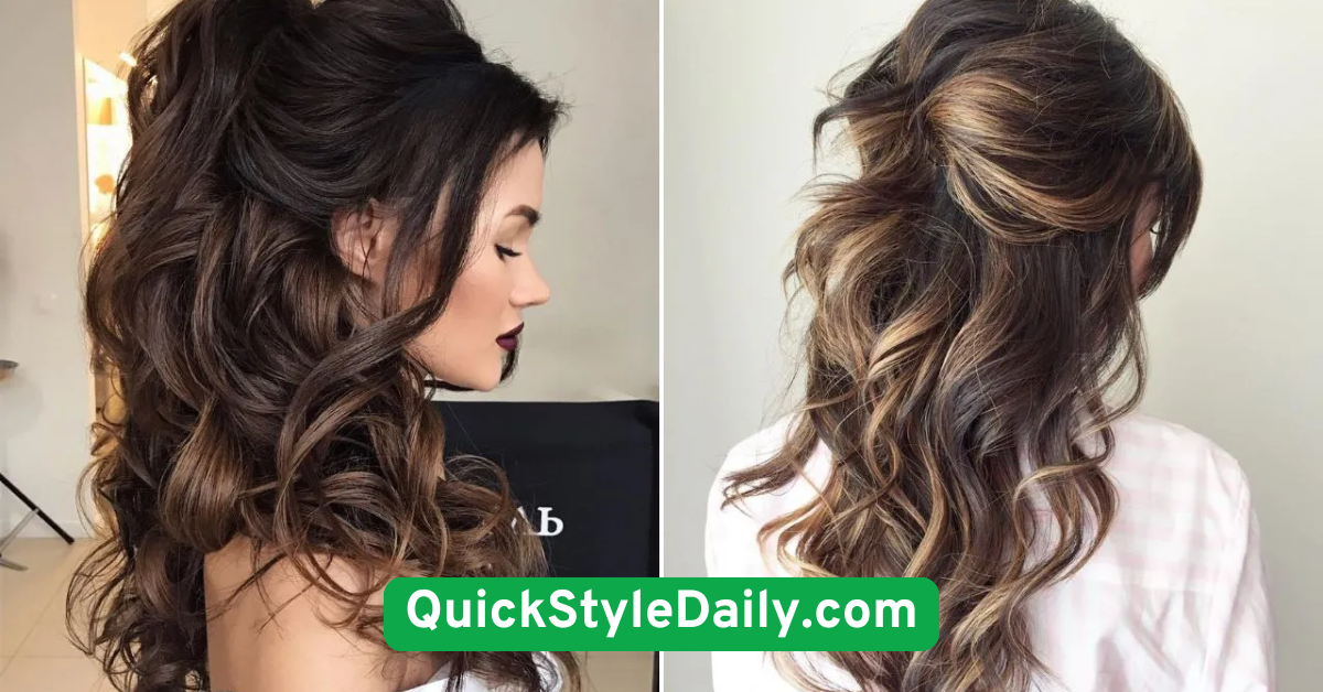  Half-Up, Half-Down Twisted Style