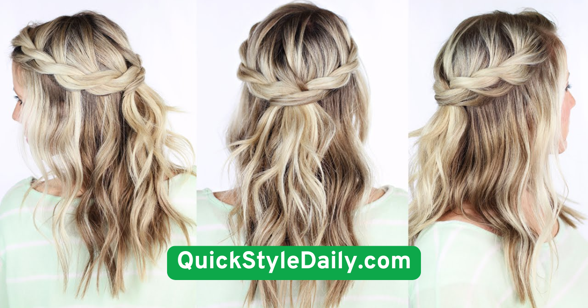 Twisted Half-Up Crown