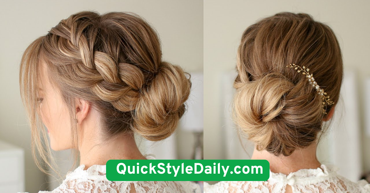  Low Braided Bun