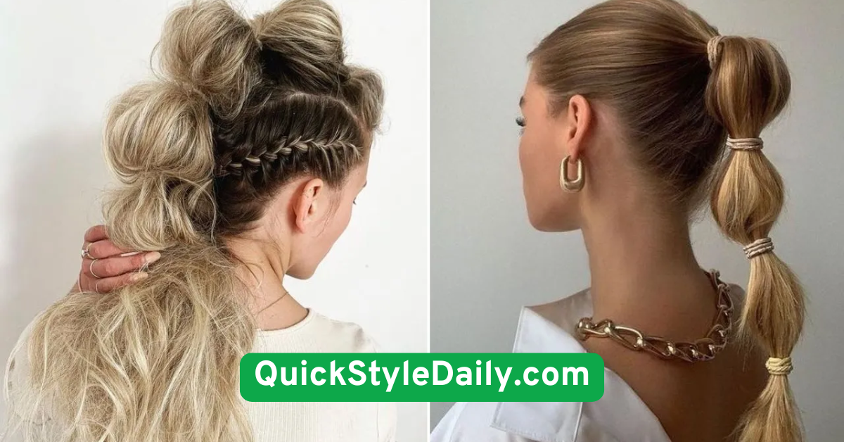 Low Bubble Ponytail