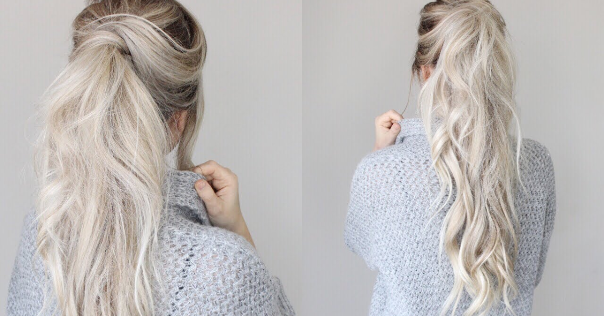  Low Messy Ponytail