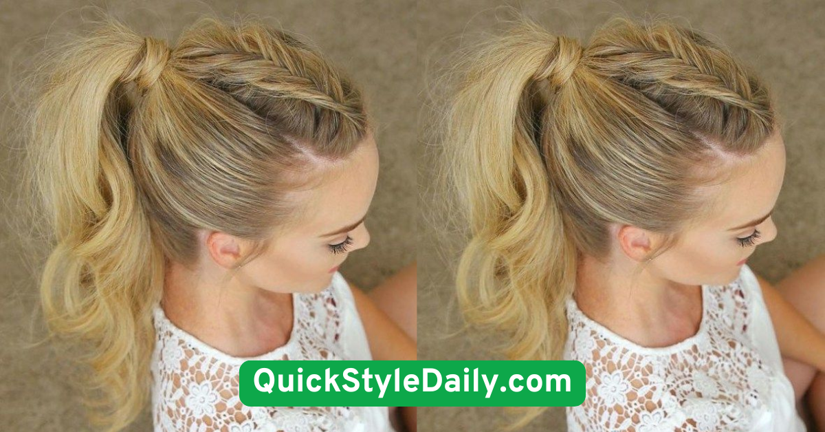 Braided Side Ponytail