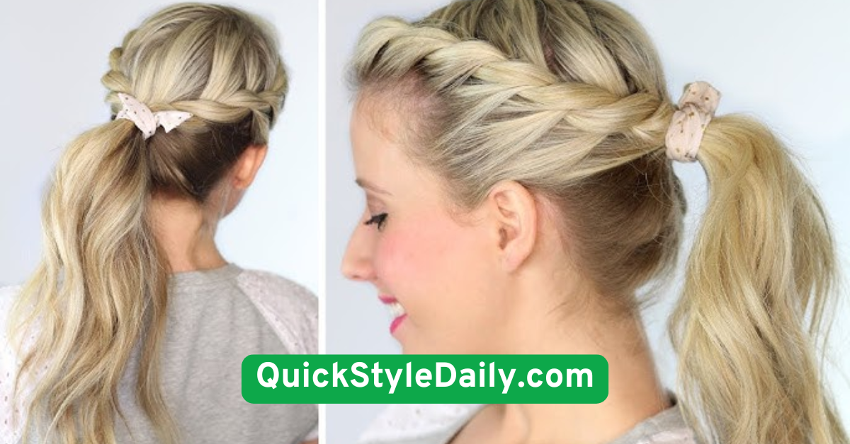  Twisted Low Ponytail