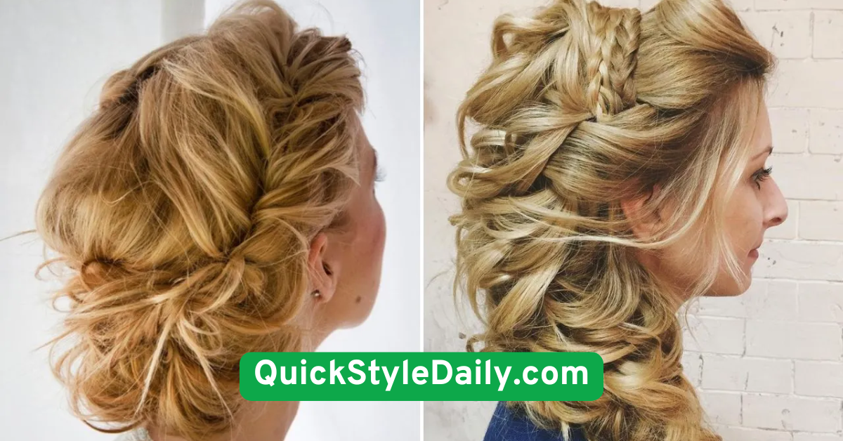  Rolled Half-Up Look