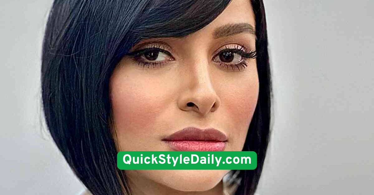 Sleek Side Part Bob