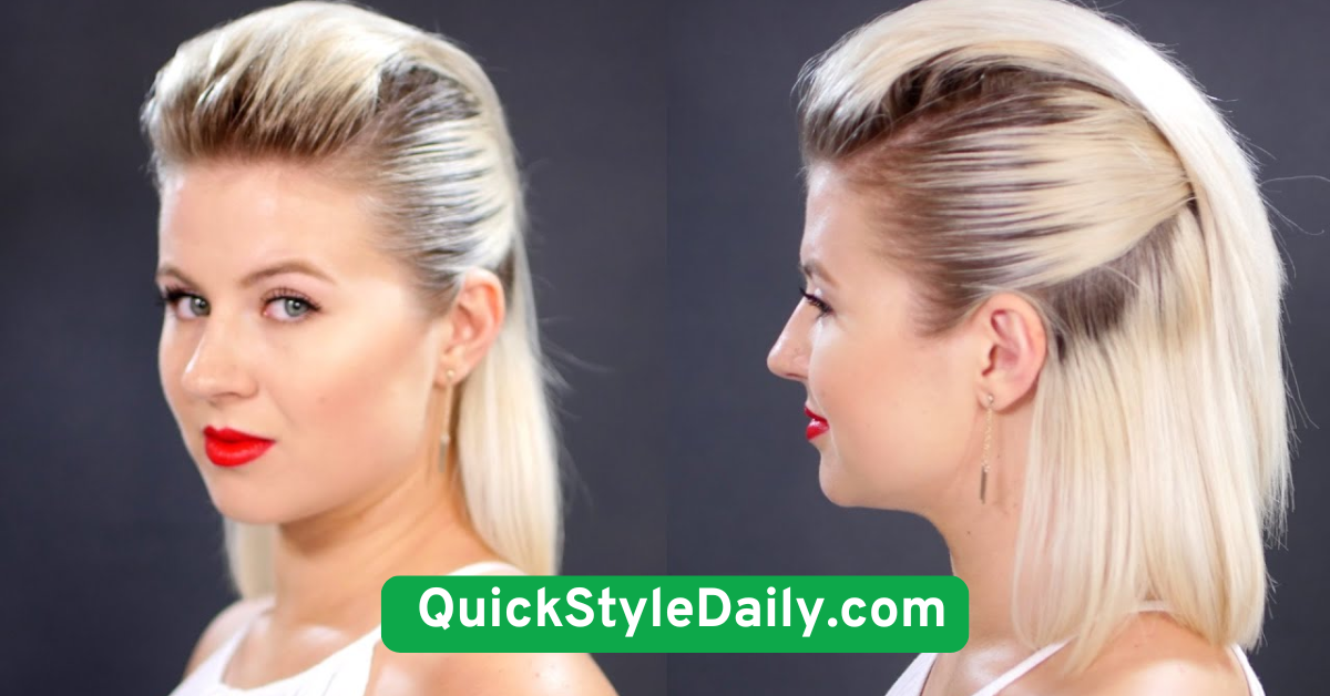 Slicked-Back Short Hair