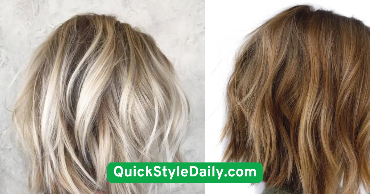 Wavy Bob with Barrette