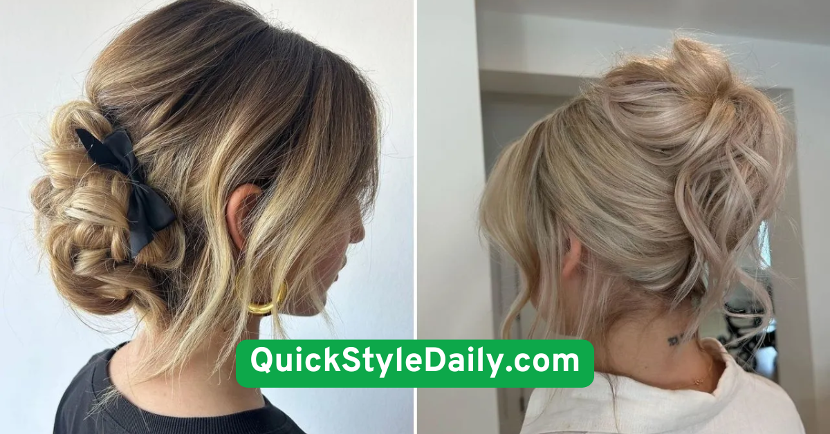 Messy Textured Chignon (Short Version)