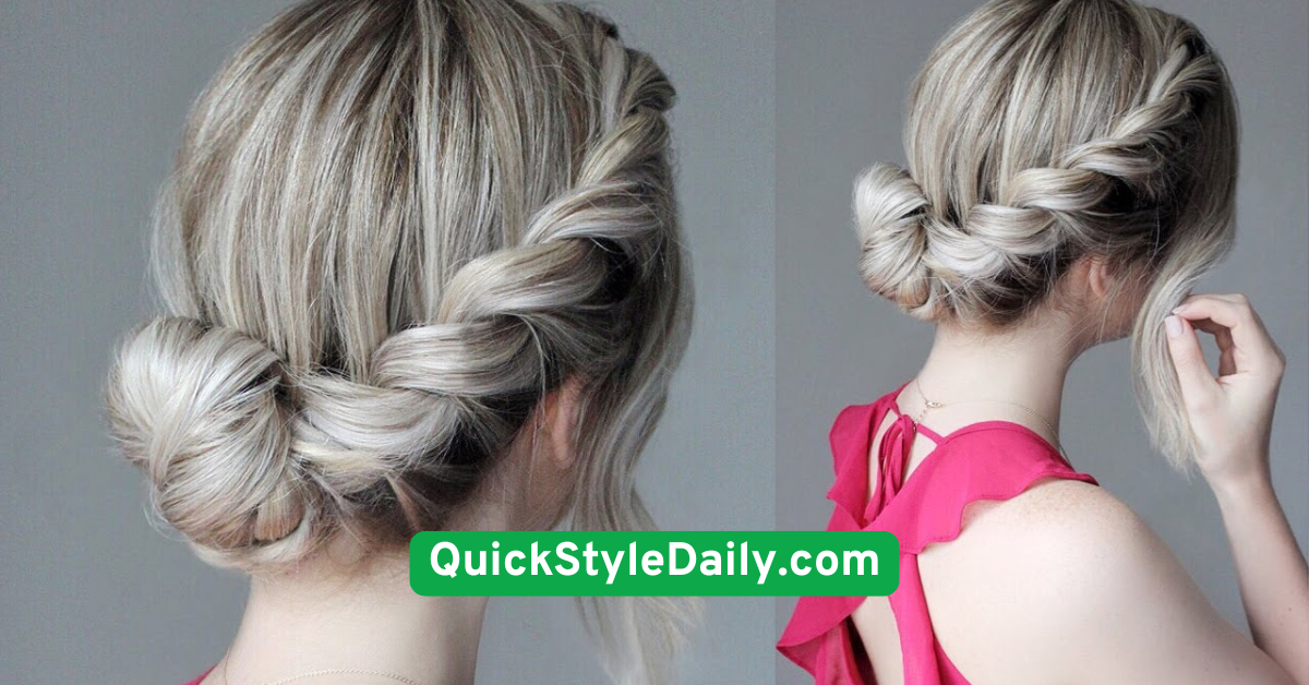  Rope Braid Low Pony