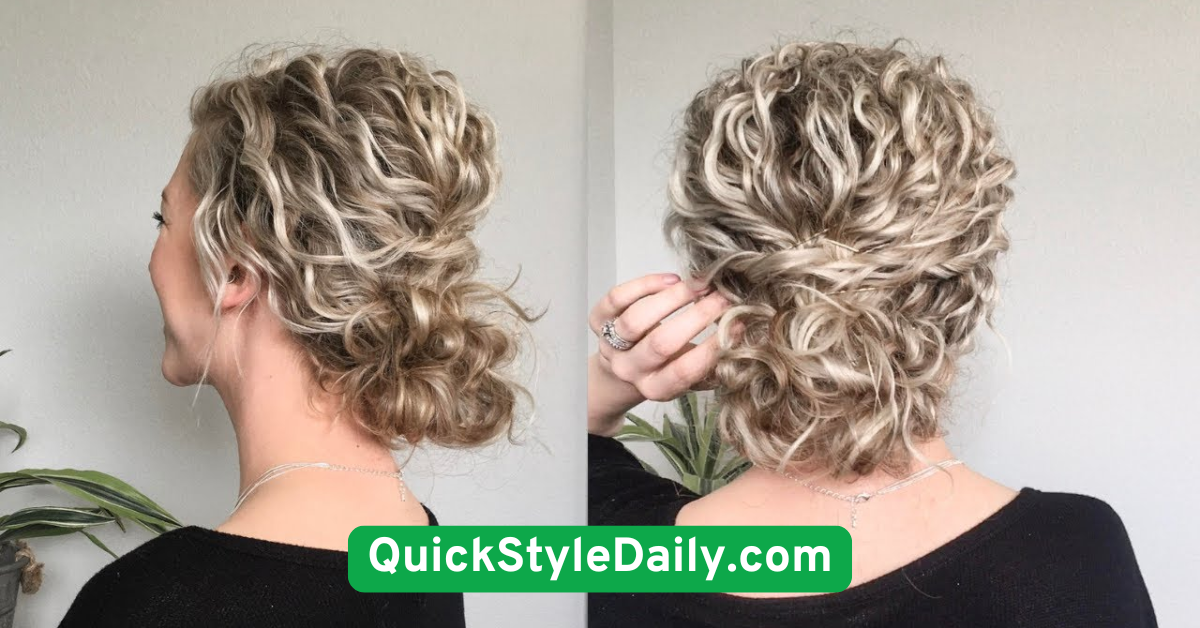 Short Curly Updo