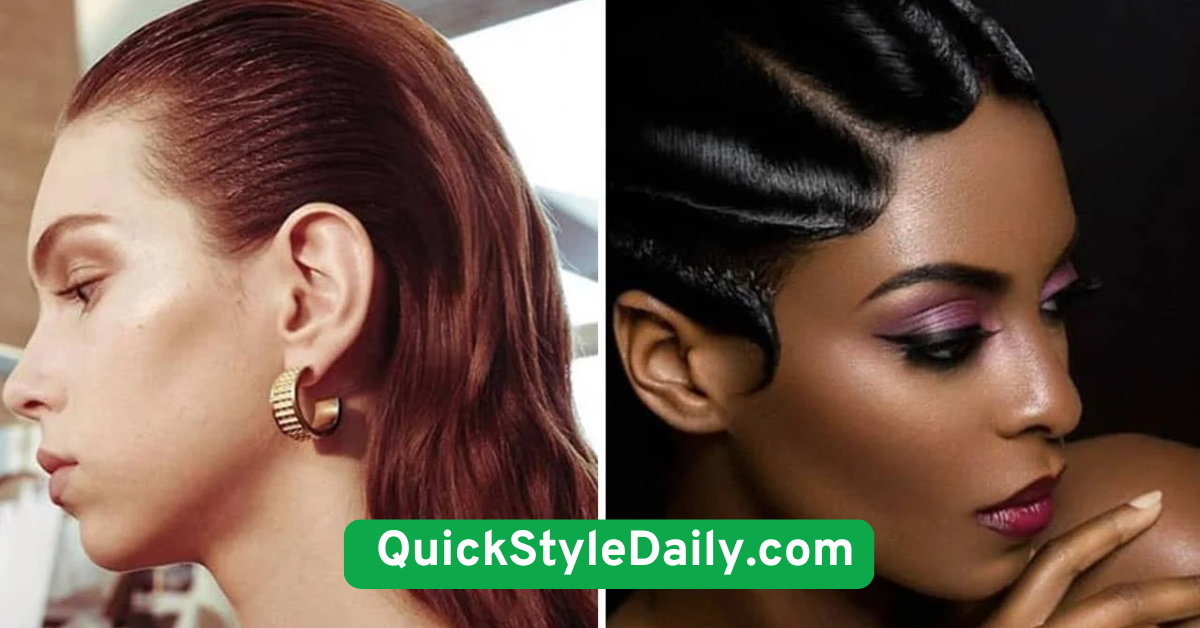 Slicked-Back Wet Look