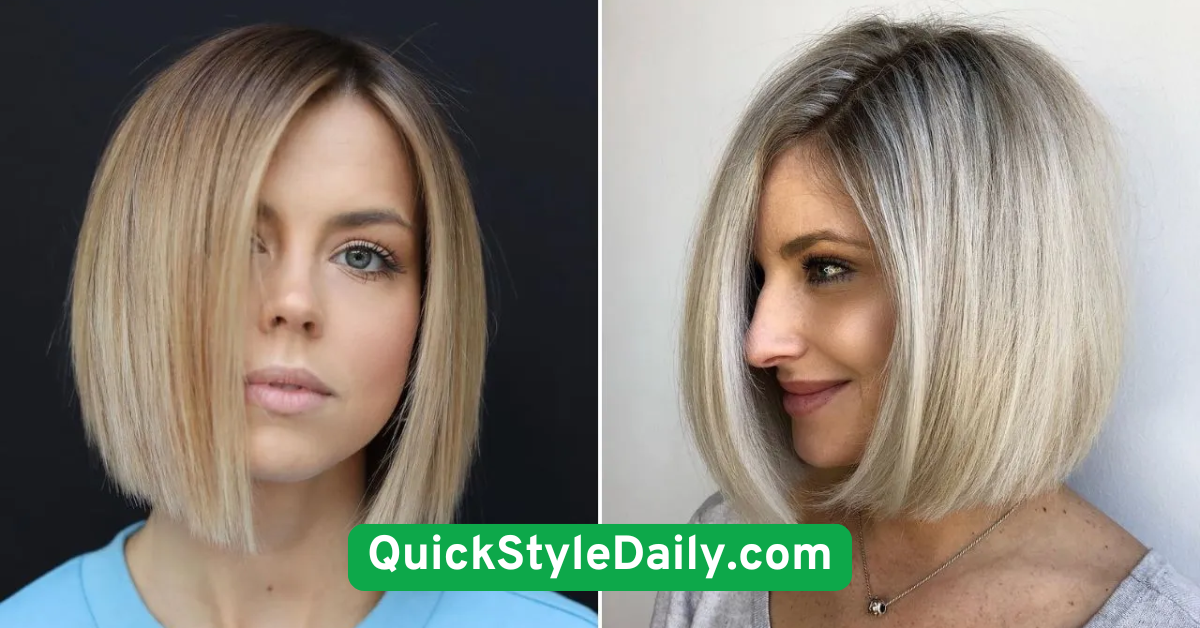 Textured Bob with Side Part