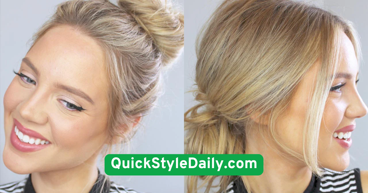 Half-Up Messy Bun for Casual Volume