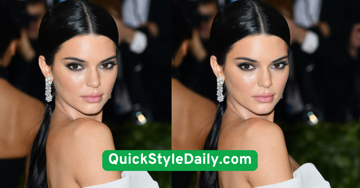 Sleek Low Ponytail with Middle Part