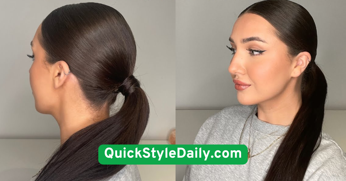 Sleek Low Ponytail