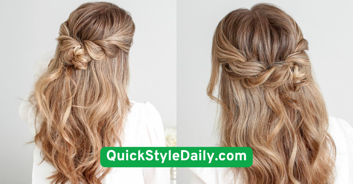  Twisted Half-Up Style