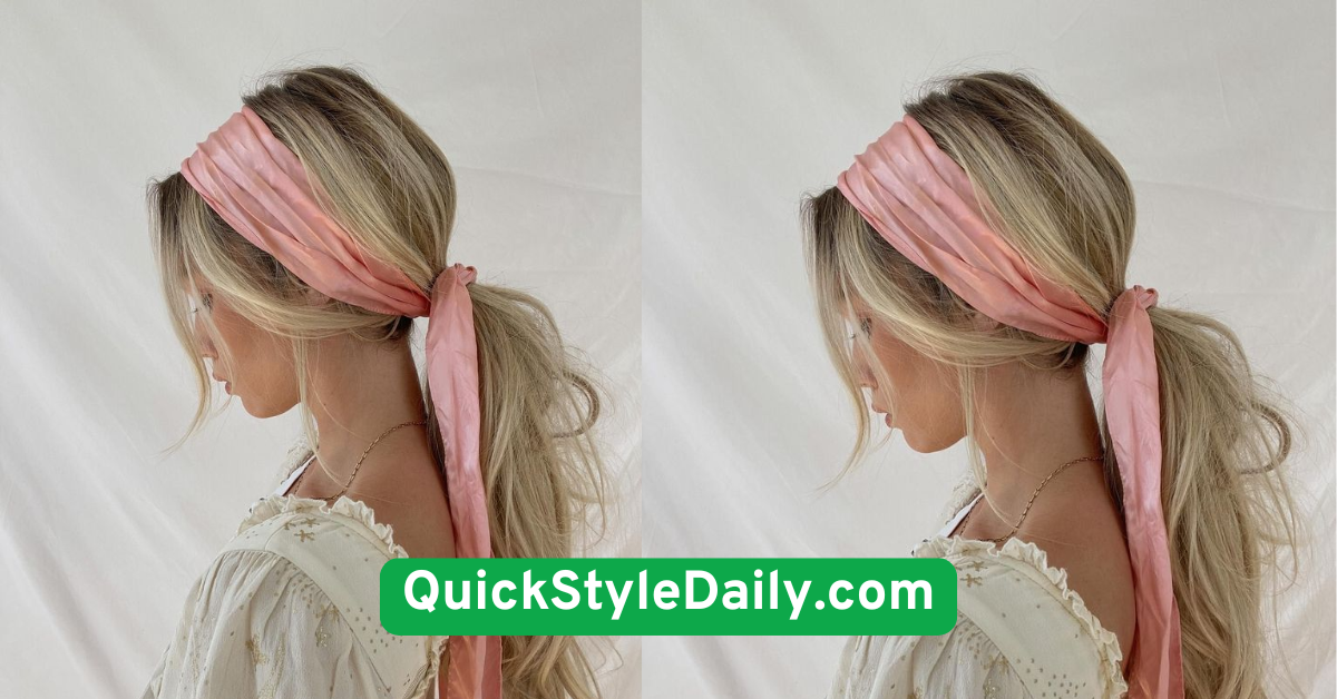 Low Knot with Silk Scarf