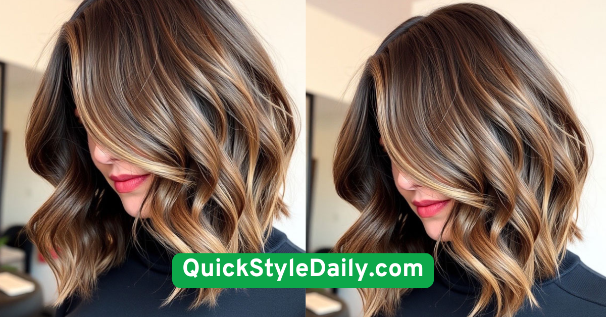 Wavy Lob with Tucked Side
