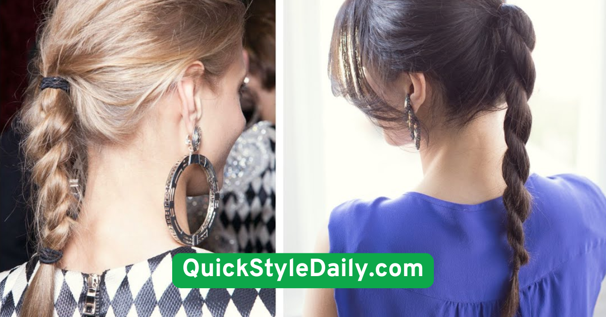 Rope Braid into Ponytail