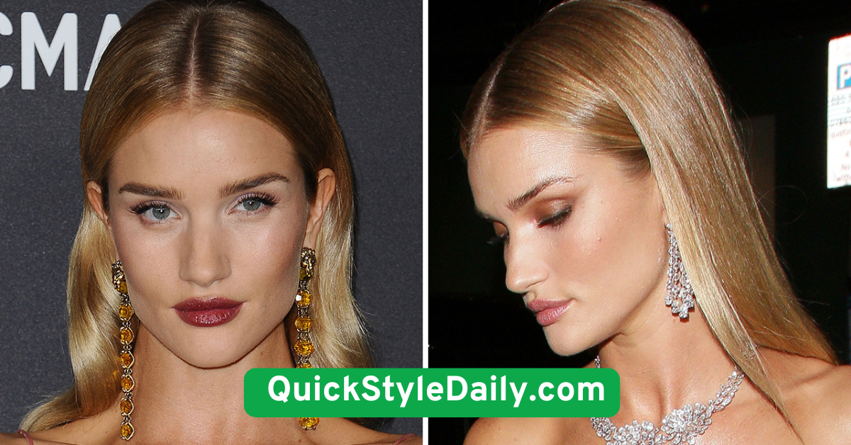 Side Part with Tuck Behind Ear