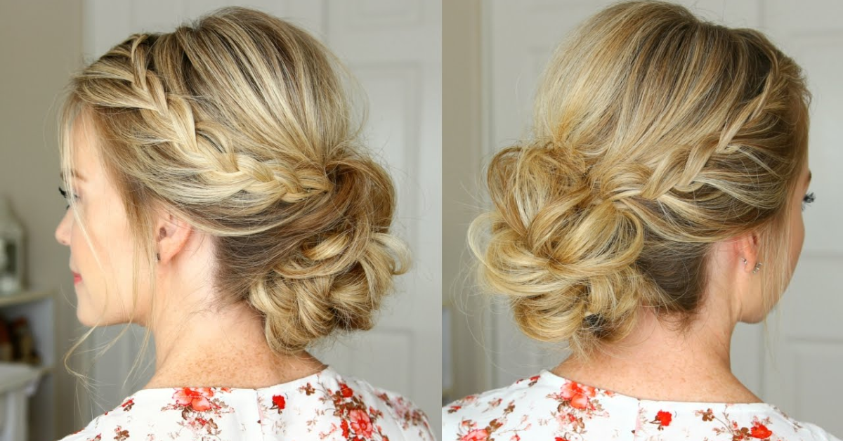 Elegant Chignon with Braid Detail