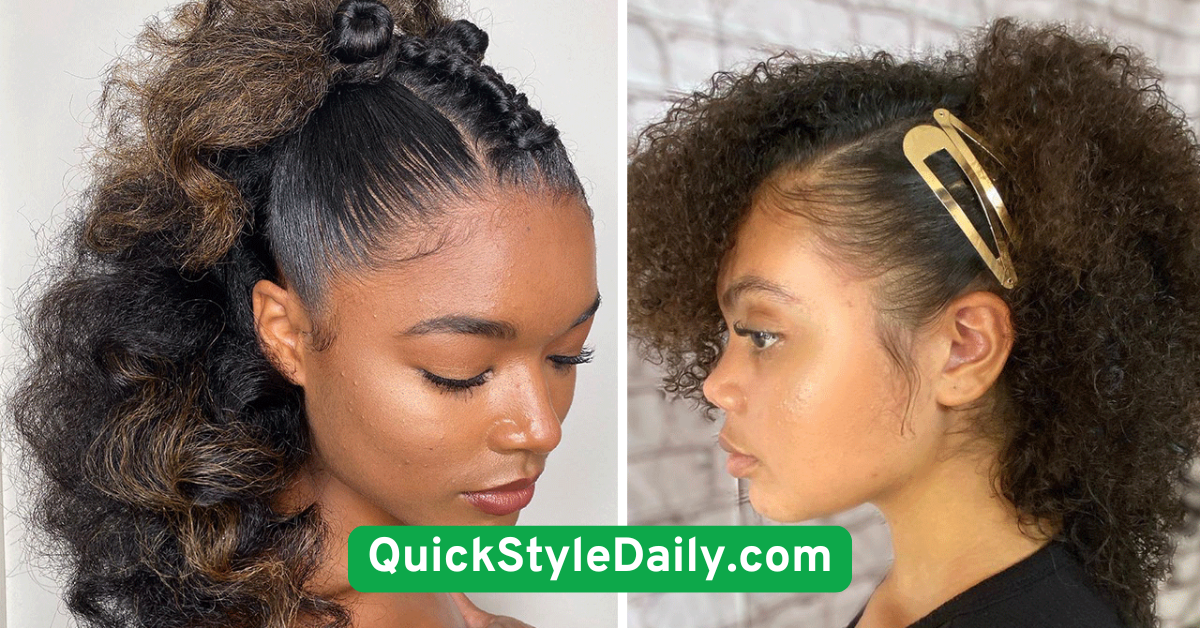 Sculpted Afro with Clips