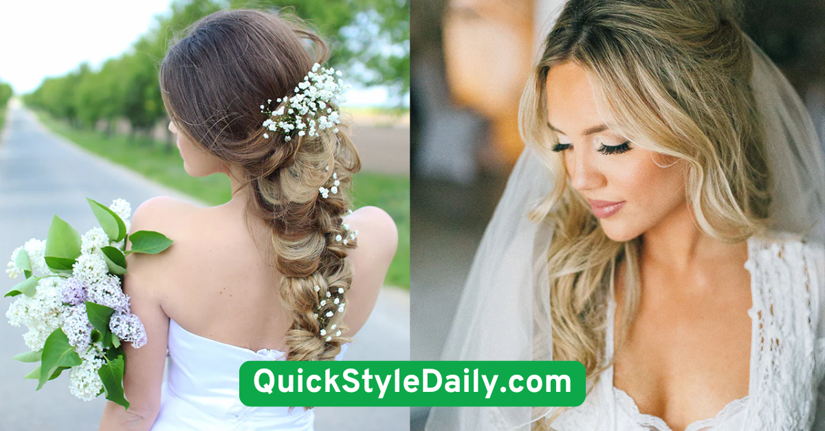 Bridal Short Hair with Veil