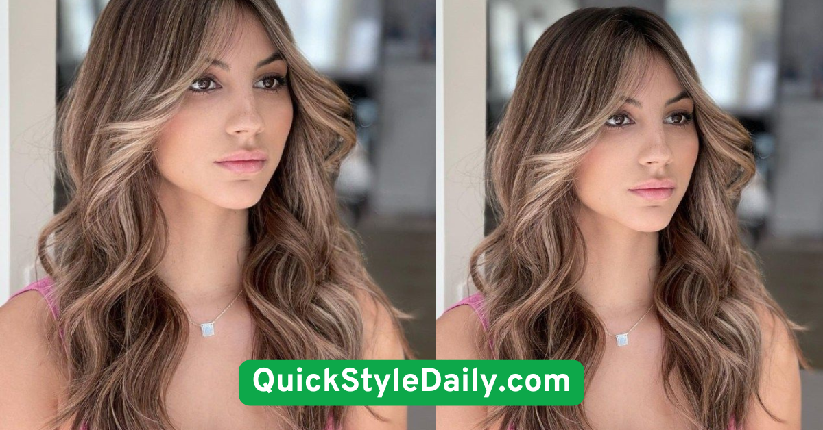 Curled Front Bangs