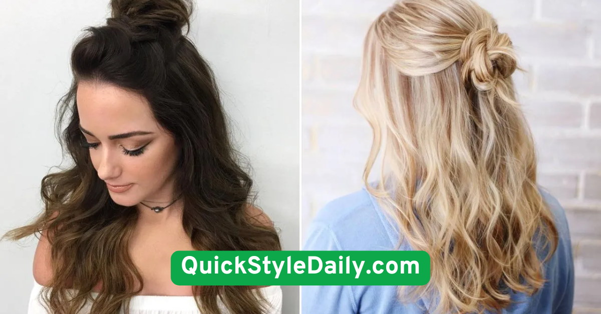 Half-Up Knot with Loose Ends