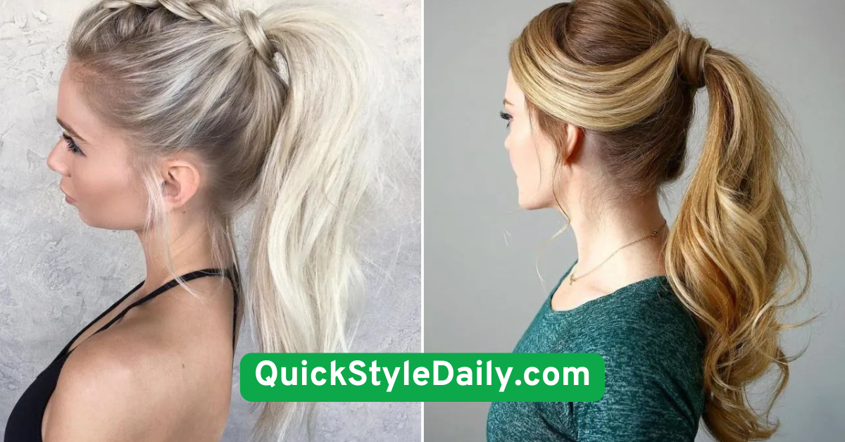  High Ponytail for a Lifting Effect