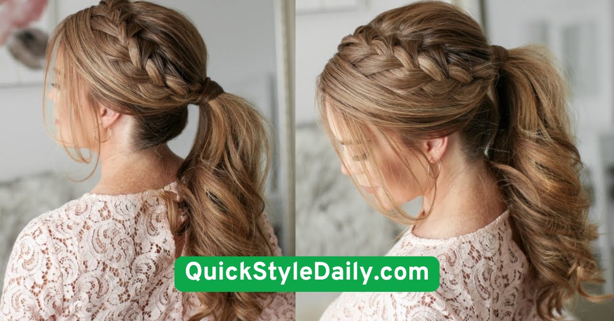 Simple Braided Ponytail