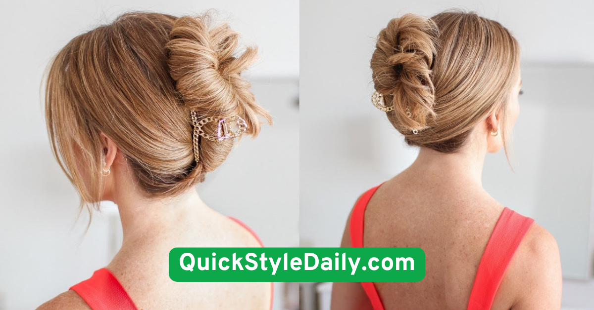  Claw Clip Updo with Soft Layers