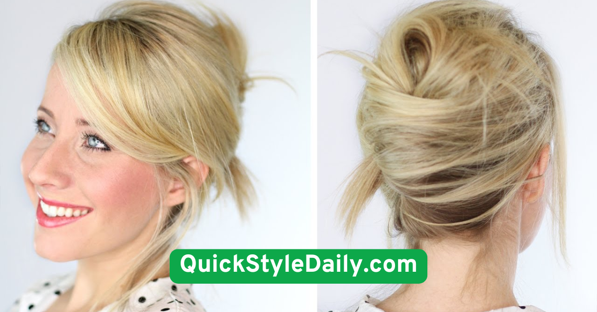  French Twist with Modern Texture