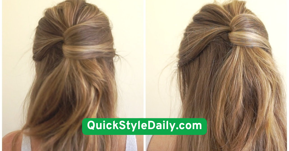  Half-Up, Half-Down Twist