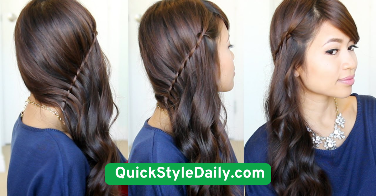 Curled Ends with Side Sweep