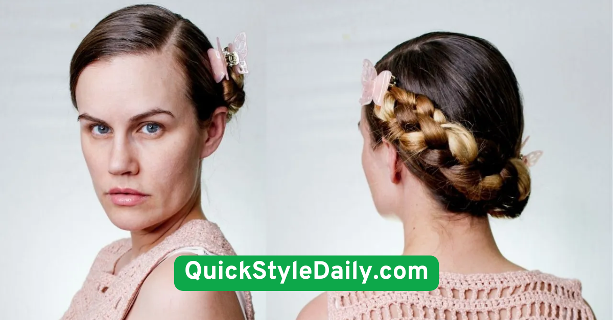 Deep Side Part with Clip