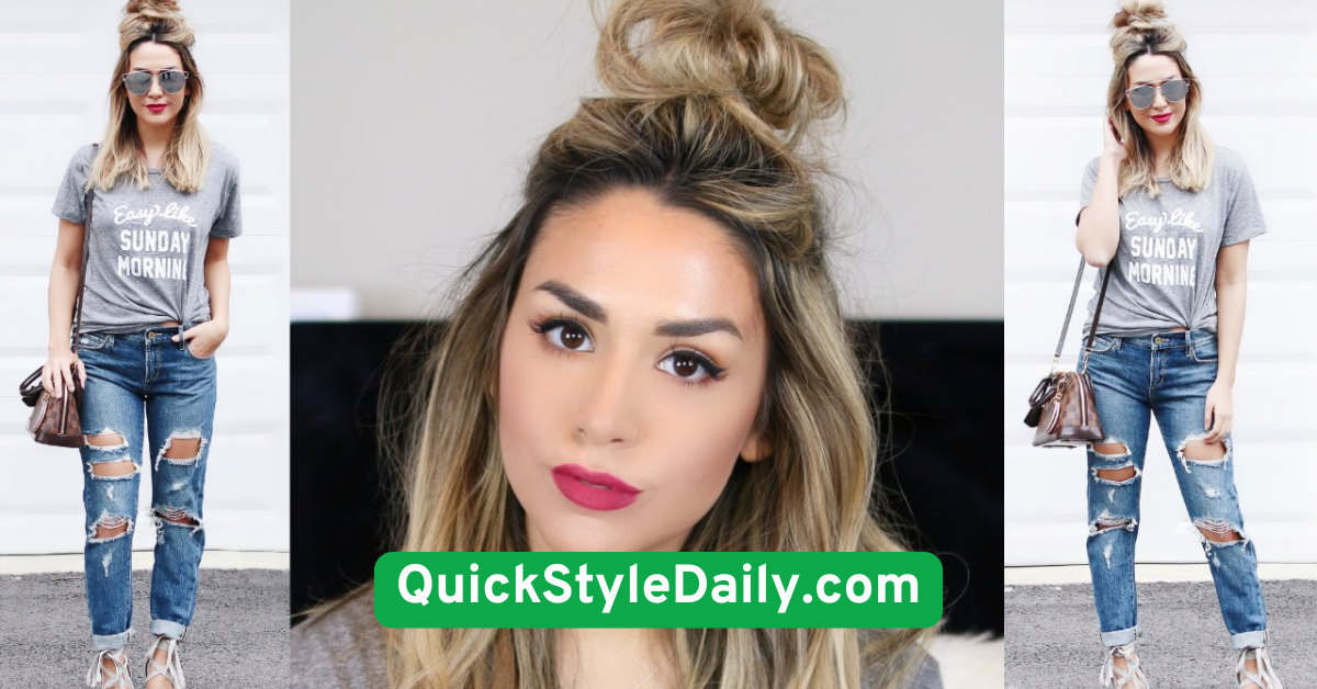  Half-Up Top Knot