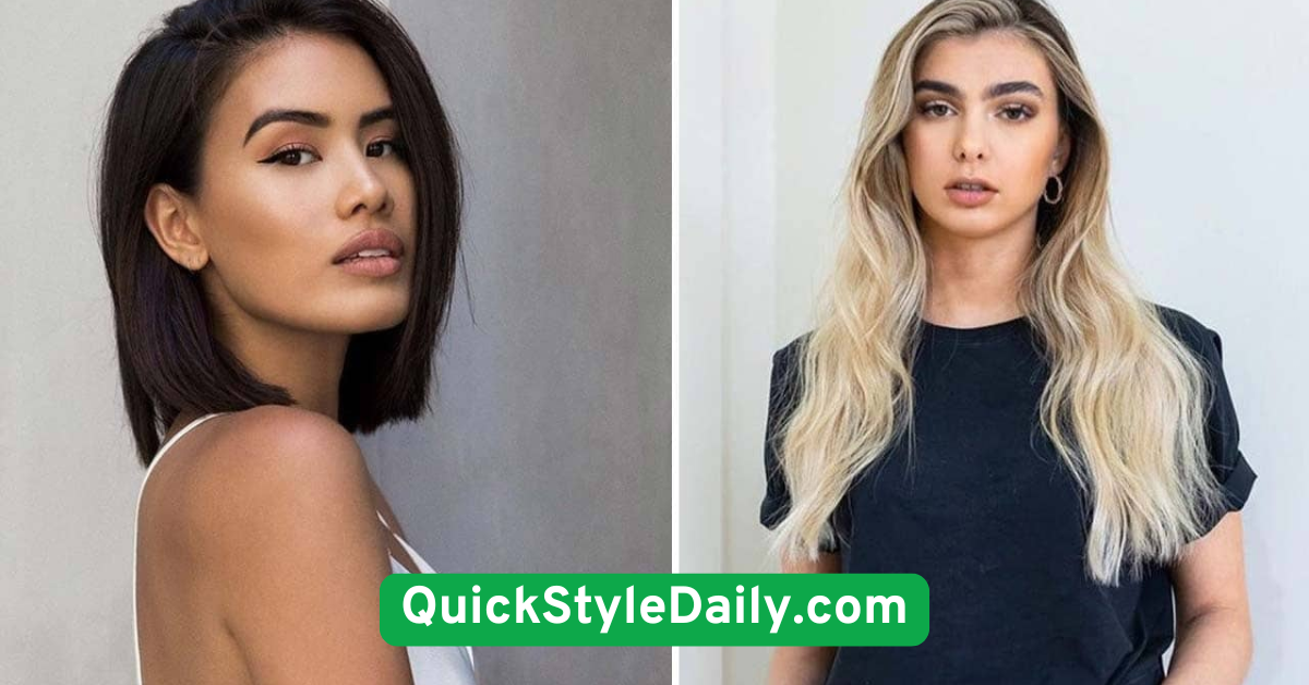  Sleek Side Part with Shine Spray