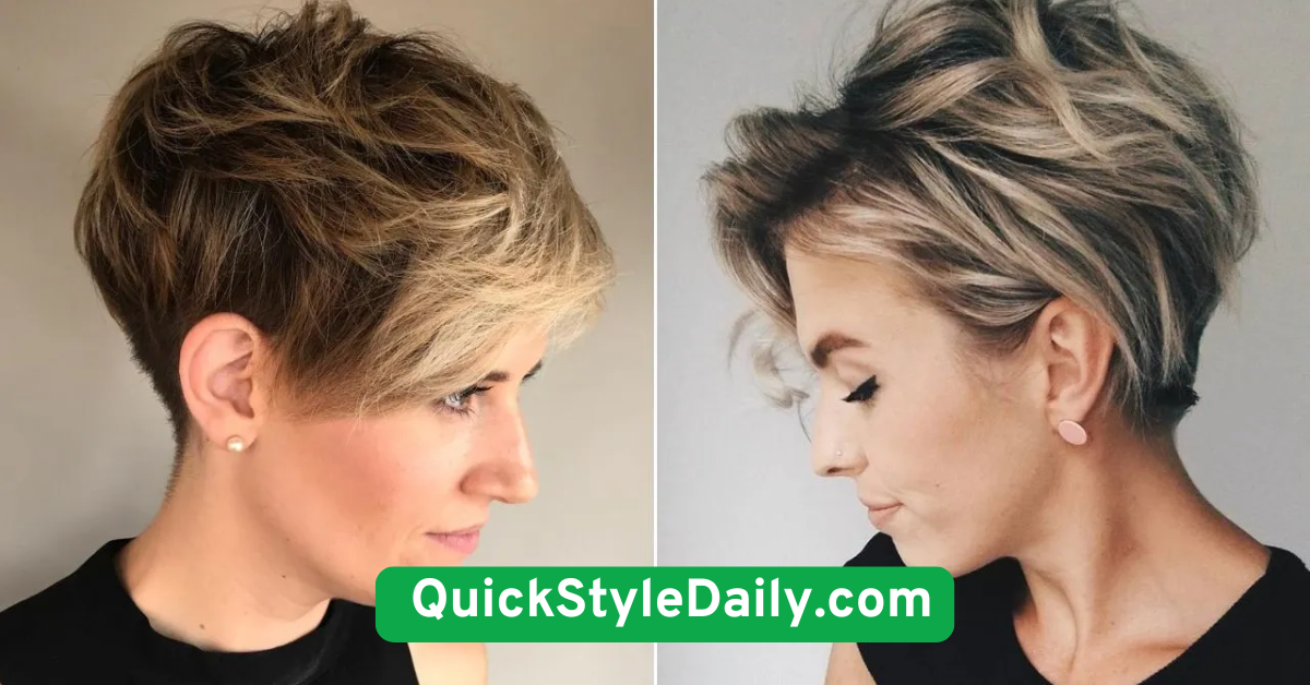 Voluminous Pompadour Pixie