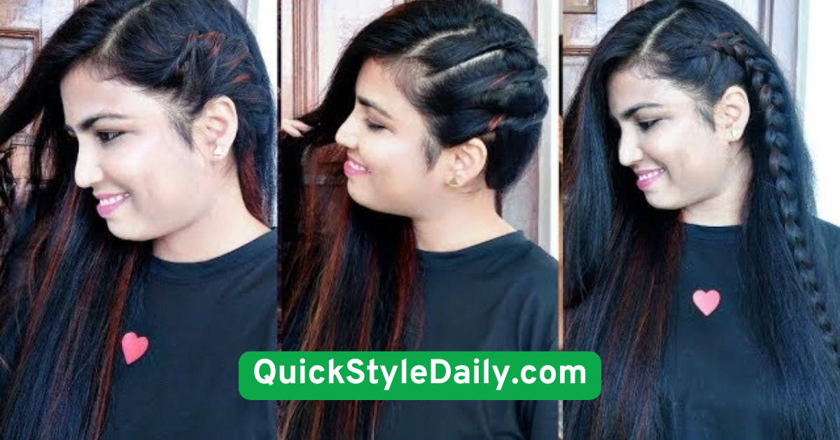 Simple Side Part with Barrette