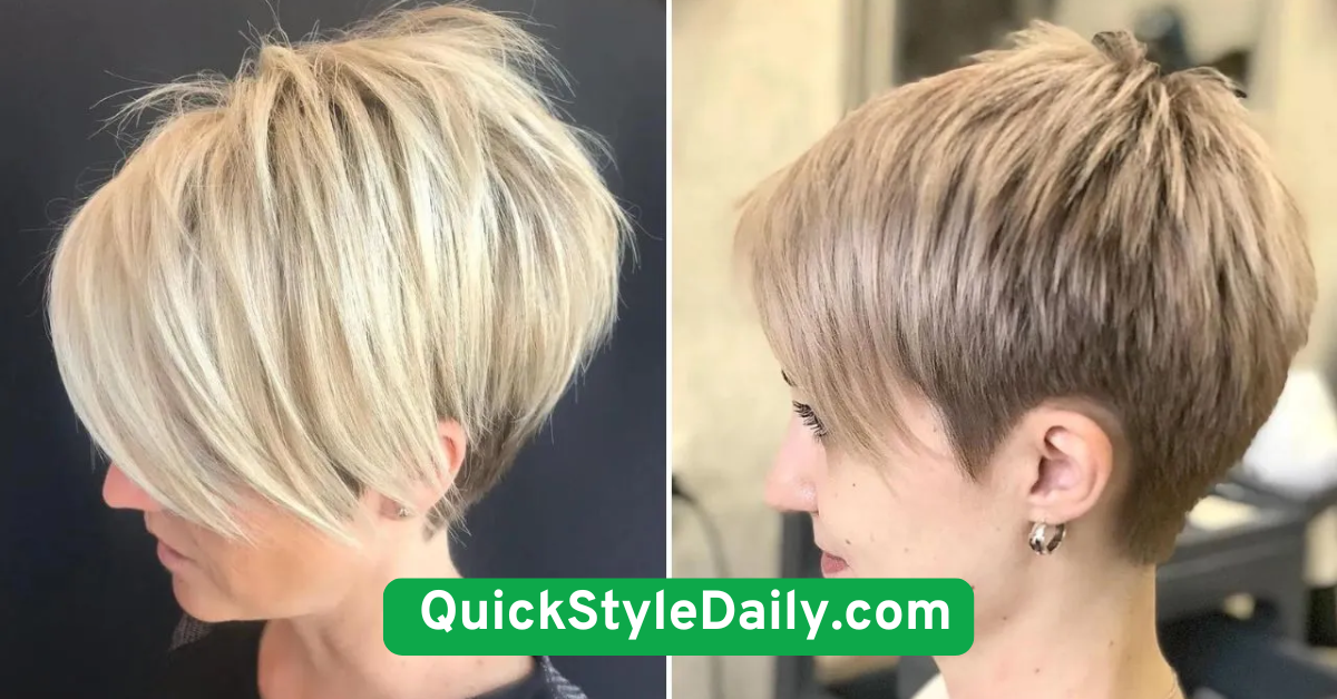 Pixie with Side Swept Bangs