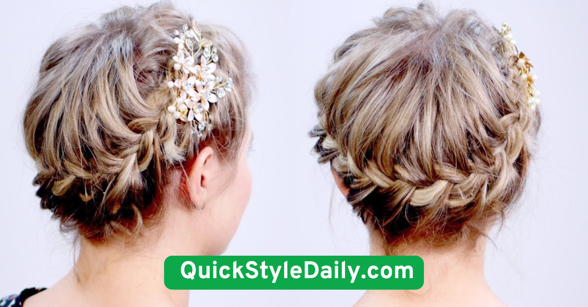 Braided Crown for Short Hair