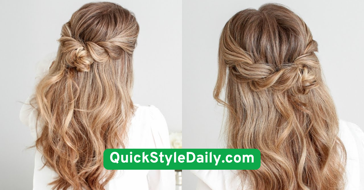 Half-Up Twisted Crown