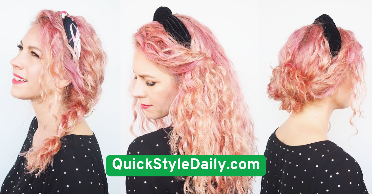 Headband with Loose Curls