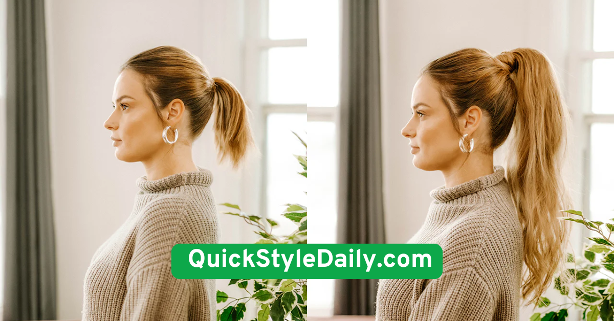  High Textured Ponytail