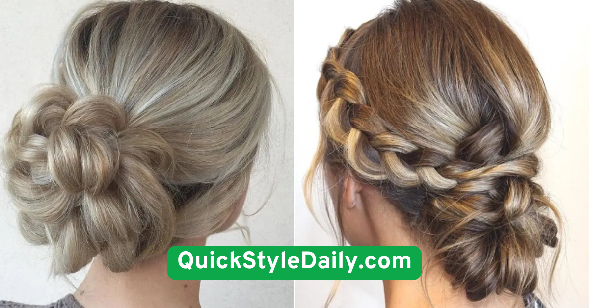 Messy Bun with Tendrils